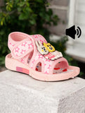 Musical Sandals With Velcro Closing - Pink