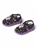 Musical Chu Chu Sandals With Velcro Closing - Navy Blue