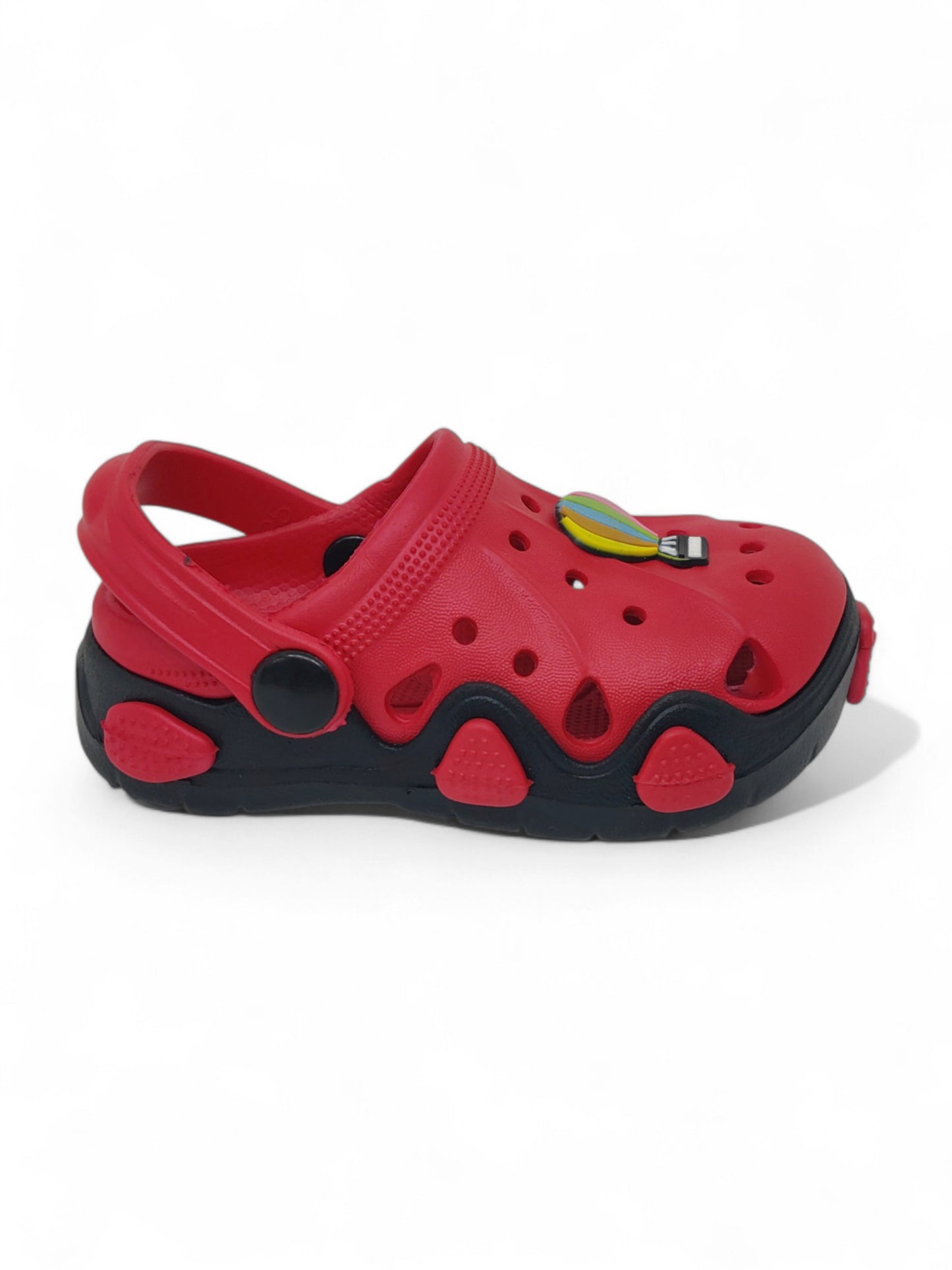 Hot Air Balloon Applique Anti-Slip Clogs - Red