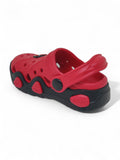 Mushroom Applique Anti-Slip Clogs - Red