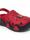 Mushroom Applique Anti-Slip Clogs - Red