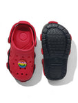 Smily Applique Anti-Slip Clogs - Red