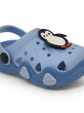 Penguin Applique Anti-Slip Clogs - Blue