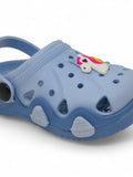 Unicorn Applique Anti-Slip Clogs - Blue