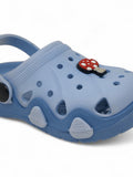 Mushroom Applique Anti-Slip Clogs - Blue