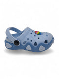 Smily Applique Anti-Slip Clogs - Blue