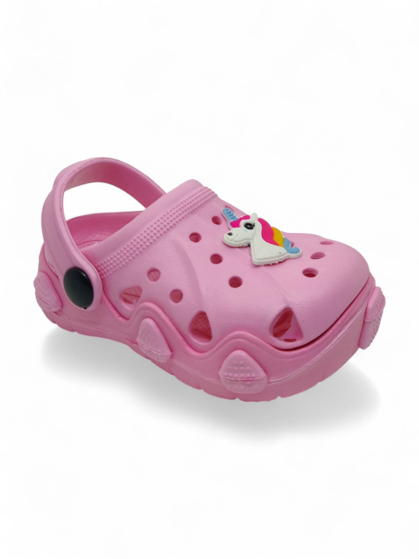 Unicorn Applique Anti-Slip Clogs - Pink