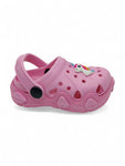 Unicorn Applique Anti-Slip Clogs - Pink