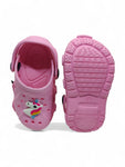 Unicorn Applique Anti-Slip Clogs - Pink