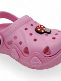 Mushroom Applique Anti-Slip Clogs - Pink