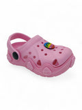 Smily Applique Anti-Slip Clogs - Pink
