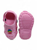 Smily Applique Anti-Slip Clogs - Pink