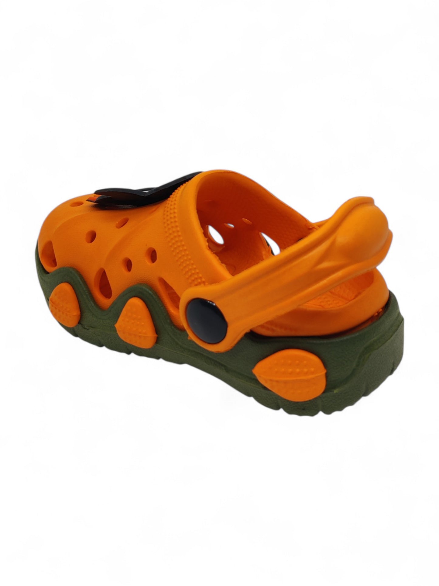 Penguin Applique Anti-Slip Clogs - Orange