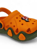 Mushroom Applique Anti-Slip Clogs - Orange