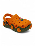 Smily Applique Anti-Slip Clogs - Orange