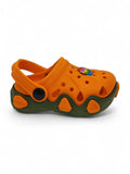 Smily Applique Anti-Slip Clogs - Orange