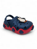 Penguin Applique Anti-Slip Clogs - Navy Blue