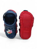 Unicorn Applique Anti-Slip Clogs - Navy Blue
