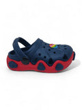 Smily Applique Anti-Slip Clogs - Navy Blue