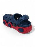 Smily Applique Anti-Slip Clogs - Navy Blue