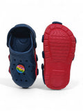 Smily Applique Anti-Slip Clogs - Navy Blue