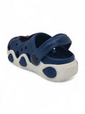 Penguin Applique Anti-Slip Clogs - Navy Blue