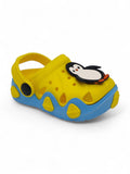 Penguin Applique Anti-Slip Clogs - Yellow