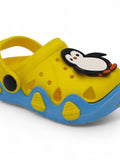 Penguin Applique Anti-Slip Clogs - Yellow