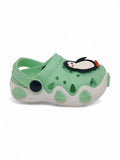 Penguin Applique Anti-Slip Clogs - Green