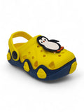 Penguin Applique Anti-Slip Clogs - Yellow