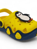 Penguin Applique Anti-Slip Clogs - Yellow