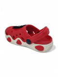 Penguin Applique Anti-Slip Clogs - Red