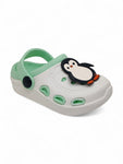 Penquin Applique Anti-Slip Clogs - Cream