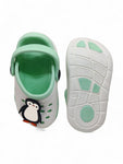 Penquin Applique Anti-Slip Clogs - Cream