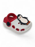 Penquin Applique Anti-Slip Clogs - Cream