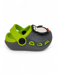 Penquin Applique Anti-Slip Clogs - Grey