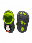 Penquin Applique Anti-Slip Clogs - Grey