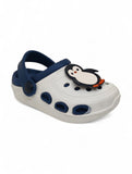 Penquin Applique Anti-Slip Clogs - Cream