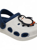 Penquin Applique Anti-Slip Clogs - Cream