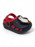 Penquin Applique Anti-Slip Clogs - Black