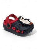 Penquin Applique Anti-Slip Clogs - Black