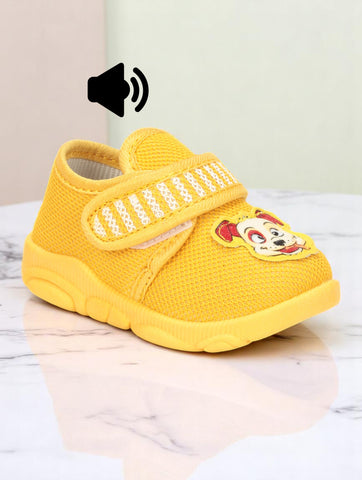Lil Lollipop Musical Chu Chu Shoes With Velcro Closing - Mustard (Copy)