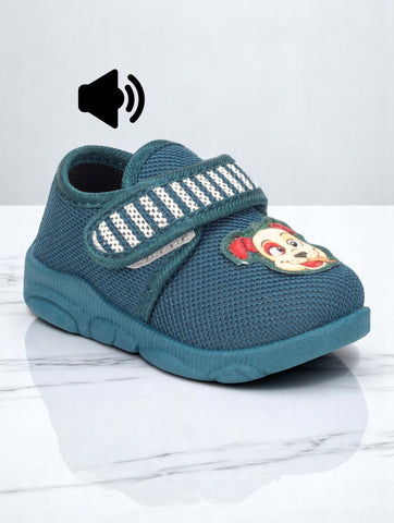Musical Chu Chu Shoes With Velcro Closing - Green