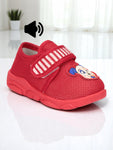 Musical Chu Chu Shoes With Velcro Closing - Red