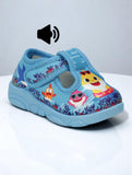 Musical Chu Chu Sandals With Velcro Closing - Blue
