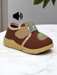 Musical Chu Chu Shoes With Velcro Closing - Brown