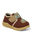 Musical Chu Chu Shoes With Velcro Closing - Brown