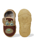 Musical Chu Chu Shoes With Velcro Closing - Brown