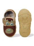 Musical Chu Chu Shoes With Velcro Closing - Brown