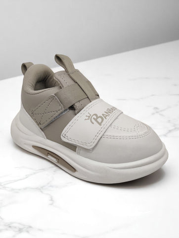 Casual Velcro Shoes - Beige